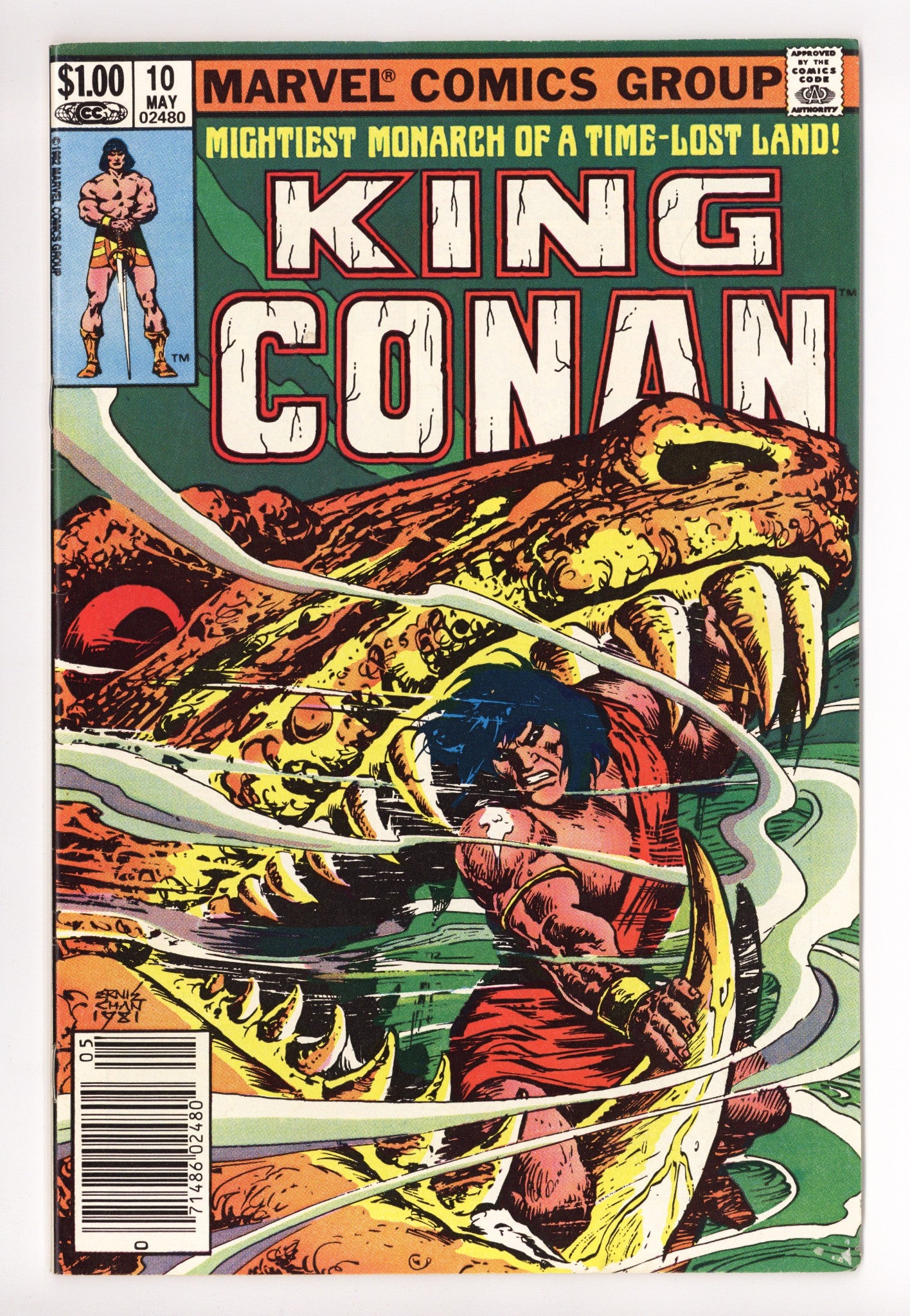 King Conan 10 Mid Grade (1982) Newsstand 