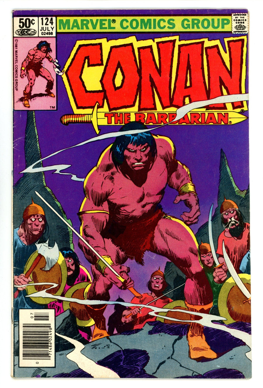 Conan the Barbarian Vol 1 124  Mid Grade   (1981)   Newsstand