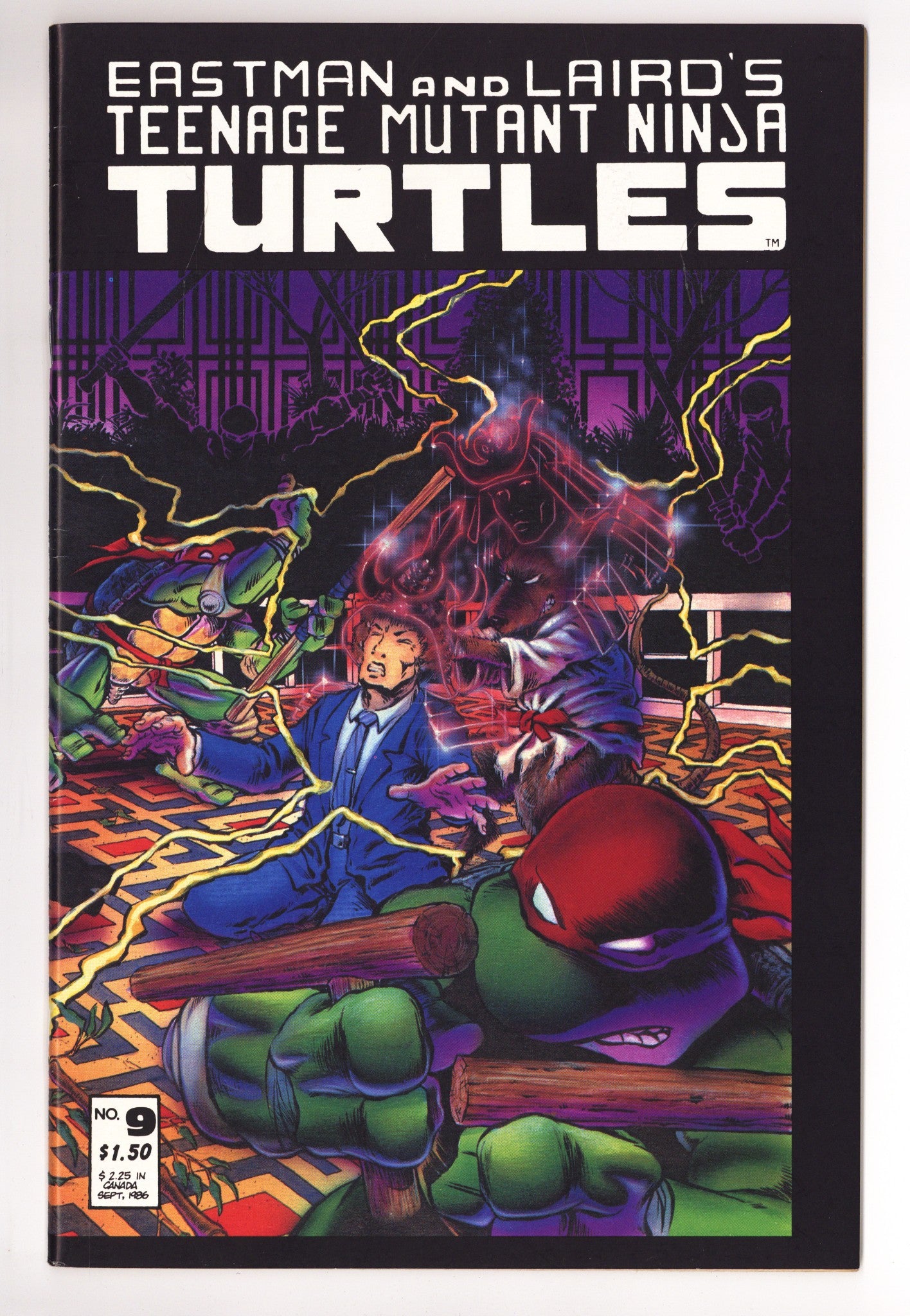 Teenage Mutant Ninja Turtles Vol 1 9 VF- (7.5) (1986) 