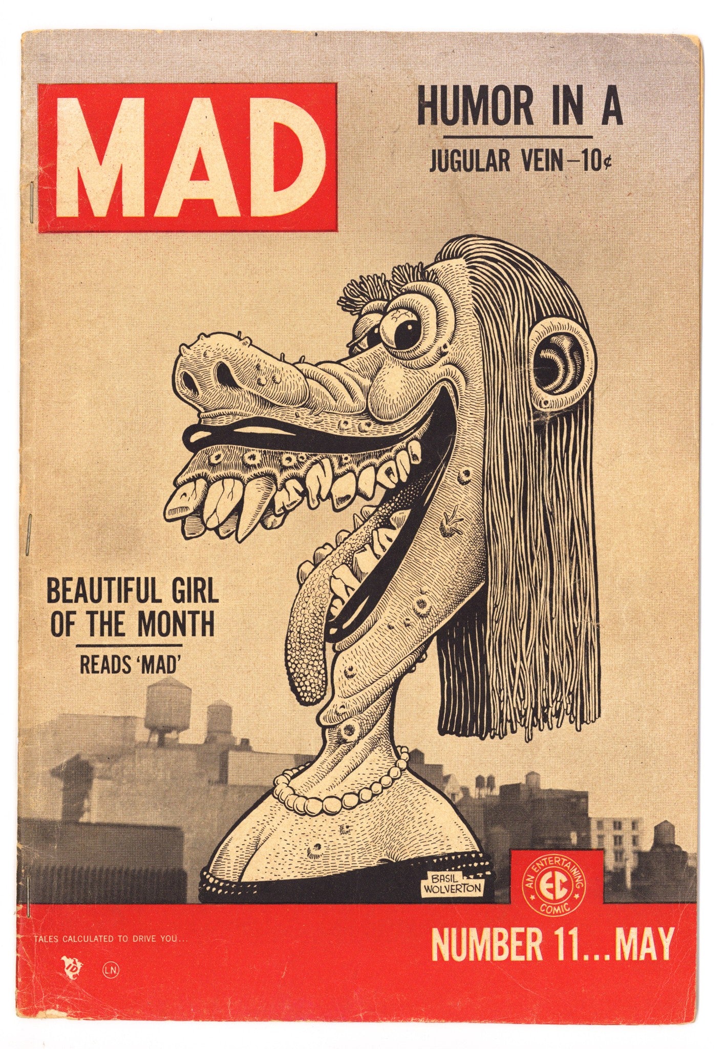 Mad 11 VG (4.0) 3 Staples Added (1954) 