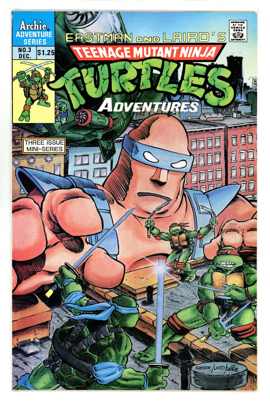 Teenage Mutant Ninja Turtles Adventures Vol 1 3 FN/VF (7.0) (1988) Canadian Price Variant 