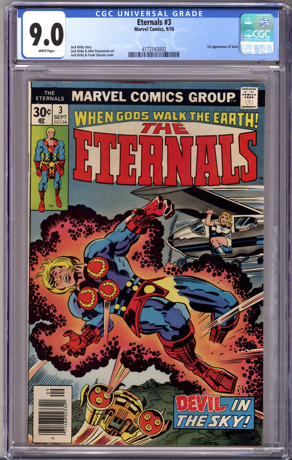 The Eternals Vol 1 3 CGC 9.0 (VF/NM) (1976)