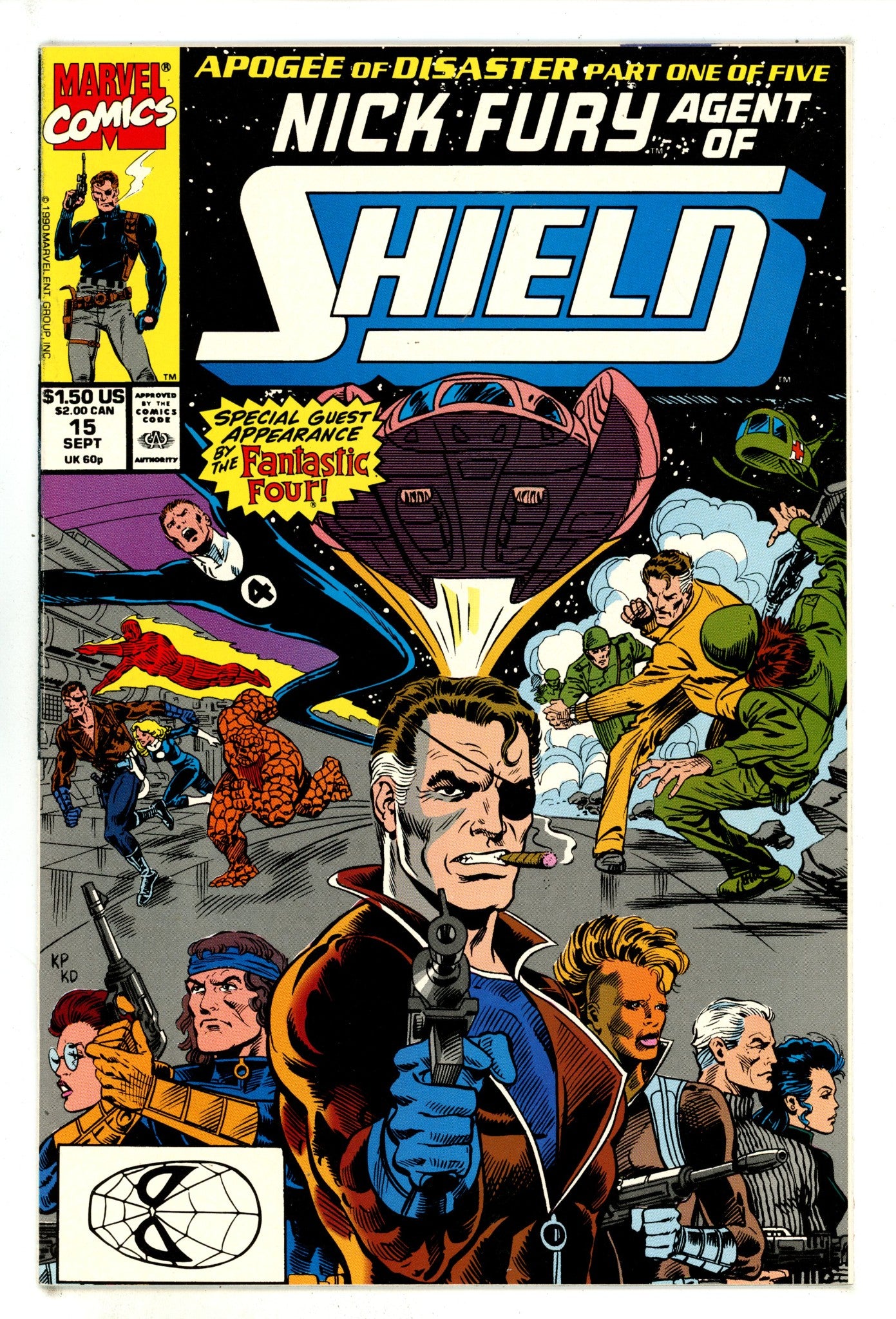 Nick Fury, Agent of S.H.I.E.L.D. Vol 4 15 High Grade (1990) 