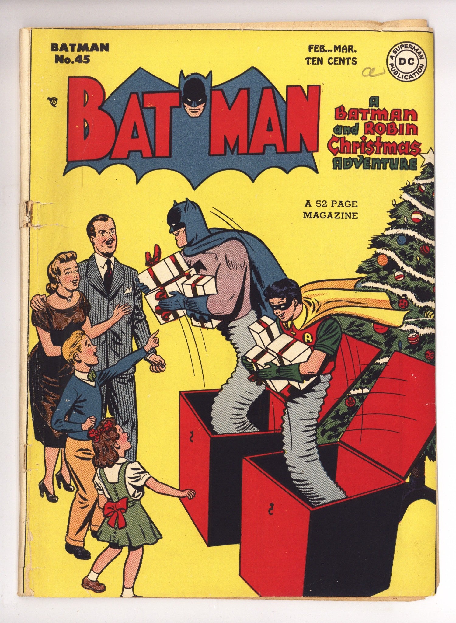 Batman Vol 1 45 GD/VG (3.0) Apparent, Cover Detached (1948) 