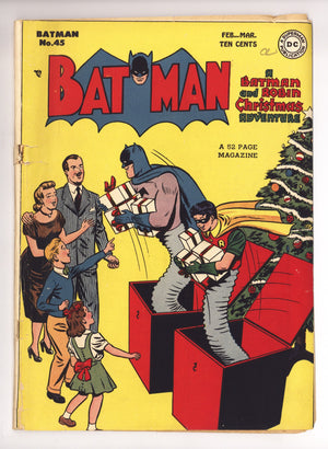 Batman Vol 1 45 GD/VG (3.0) Apparent, Cover Detached (1948)