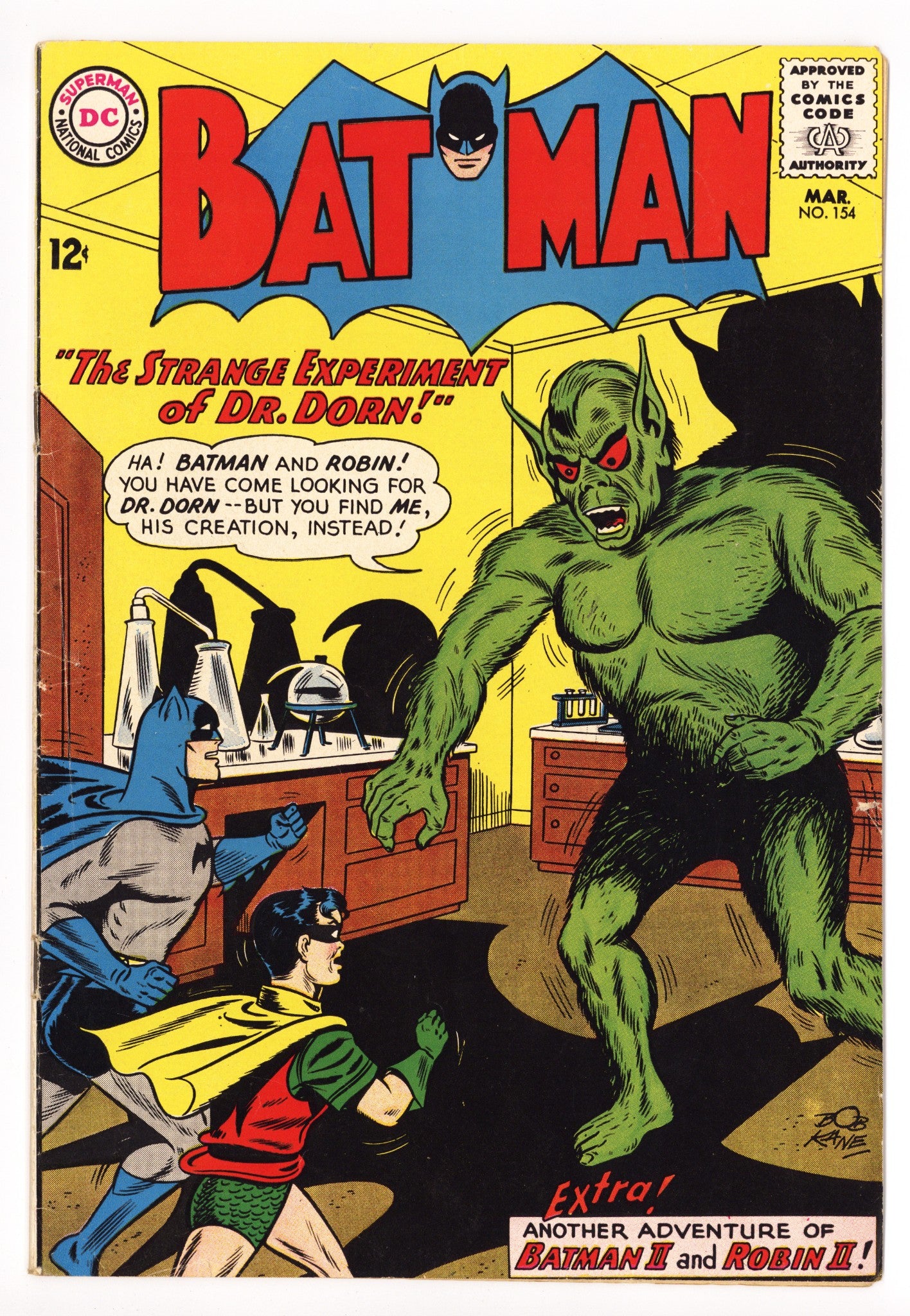 Batman Vol 1 154 FN (6.0) (1963) 