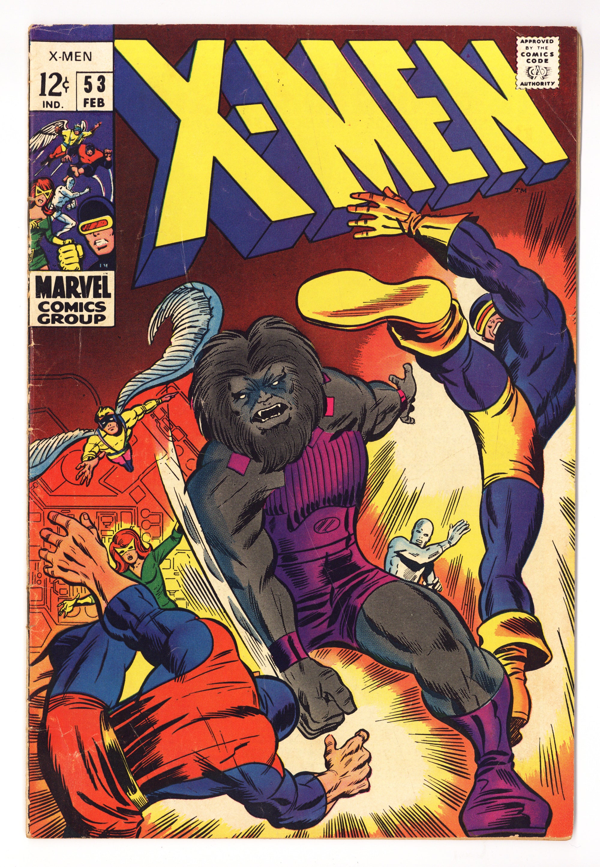 The X-Men Vol 1 53  VG+ (4.5)   (1969)        