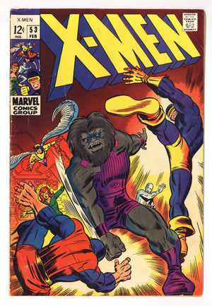 The X-Men Vol 1 53  VG+ (4.5)   (1969)