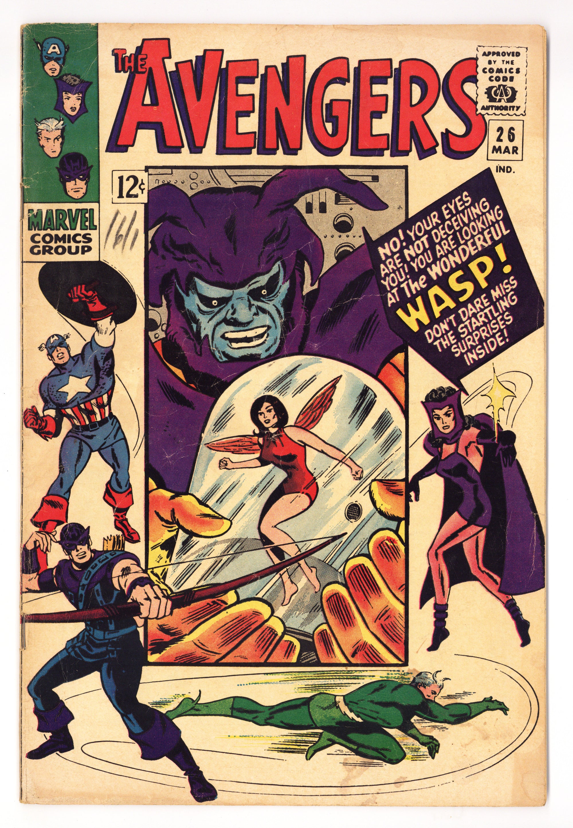 The Avengers Vol 1 26 VG- (3.5) (1966) 