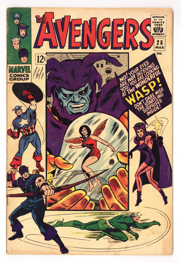 The Avengers Vol 1 26 VG- (3.5) (1966)
