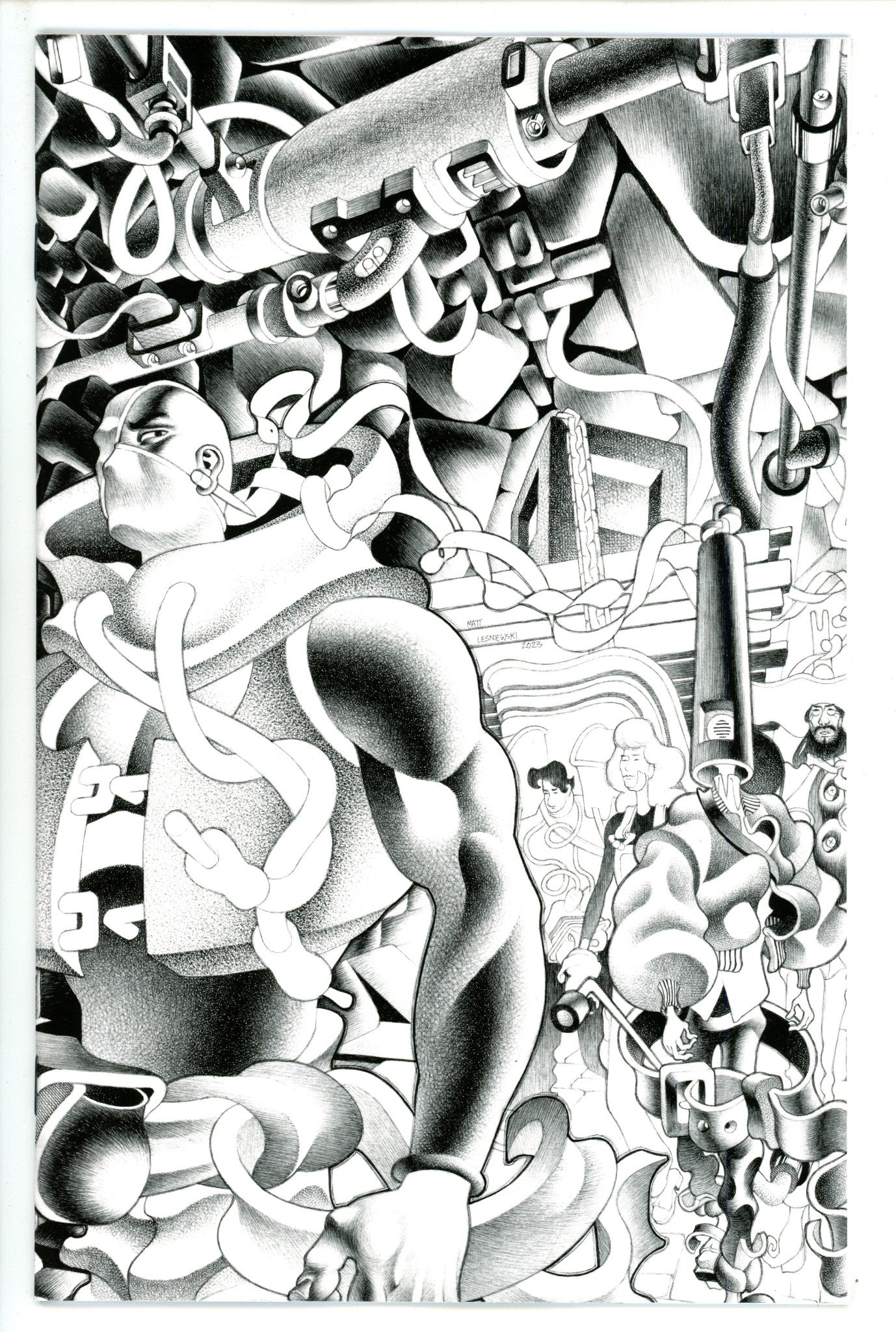 Faceless And The Family 2 Lesniewski B&W Incentive Variant NM (2023)