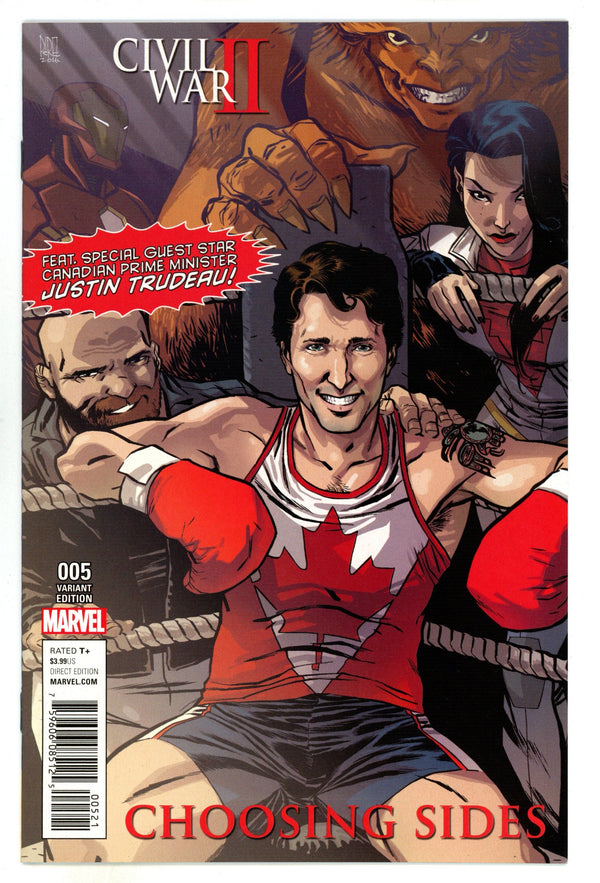 Civil War II: Choosing Sides 5 High Grade (2016) P√©rez Variant