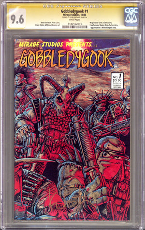 Gobbledygook Vol 2 1 CGC 9.6 (NM+) Small Crack (1986) Signed x1 Cover Kevin Eastman