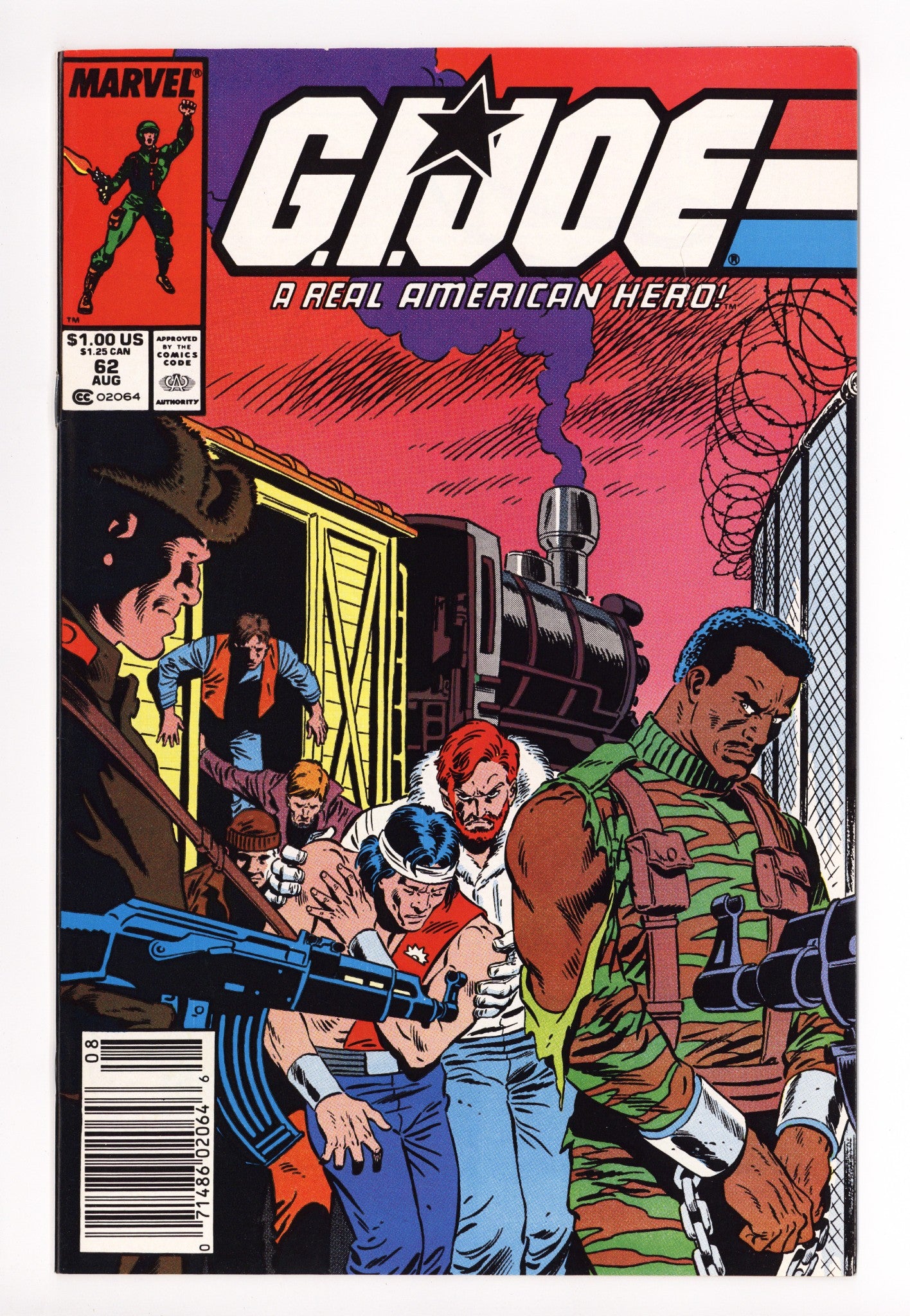 G.I. Joe, A Real American Hero 62 High Grade (1987) Newsstand 
