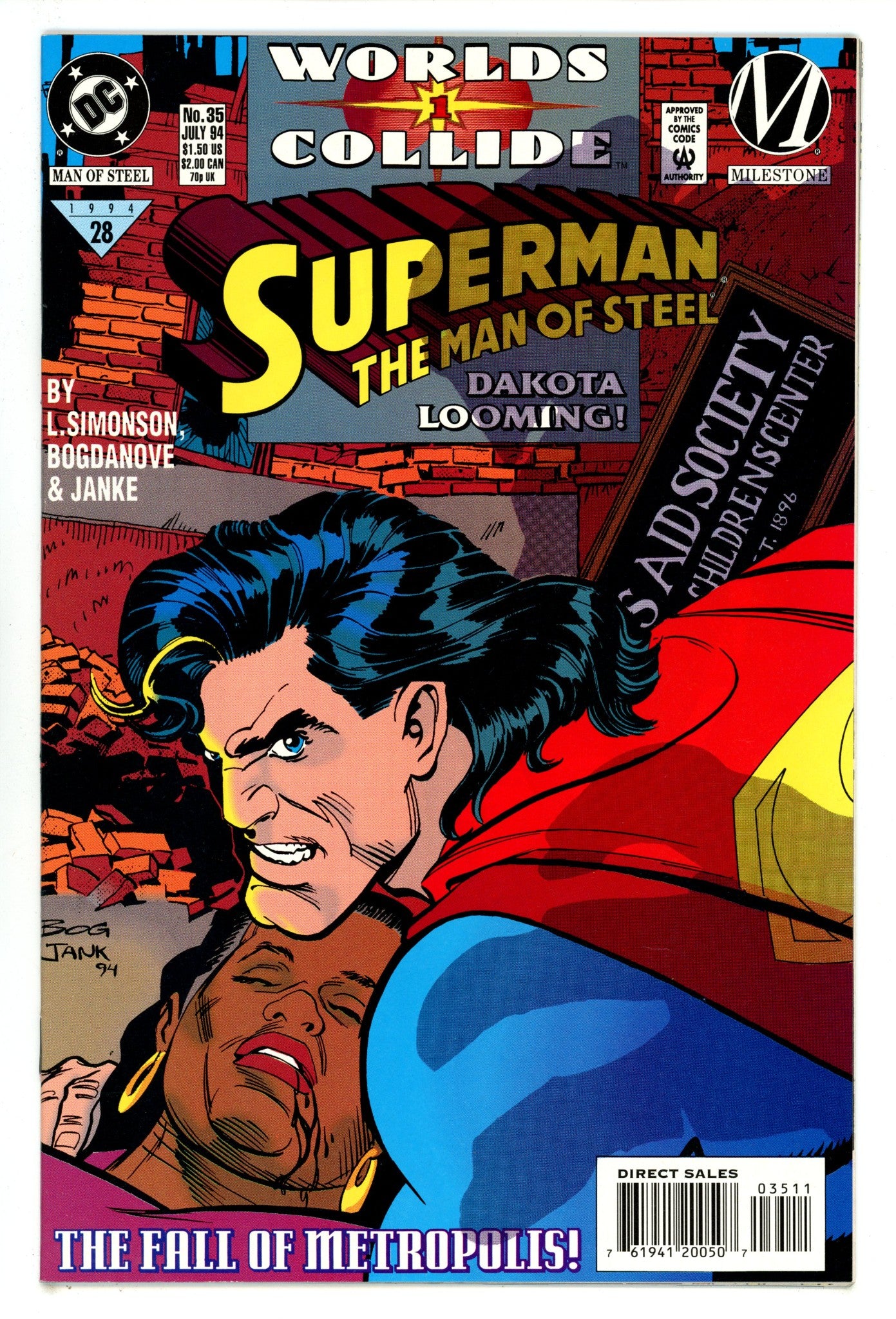Superman: The Man of Steel 35 High Grade (1994) 