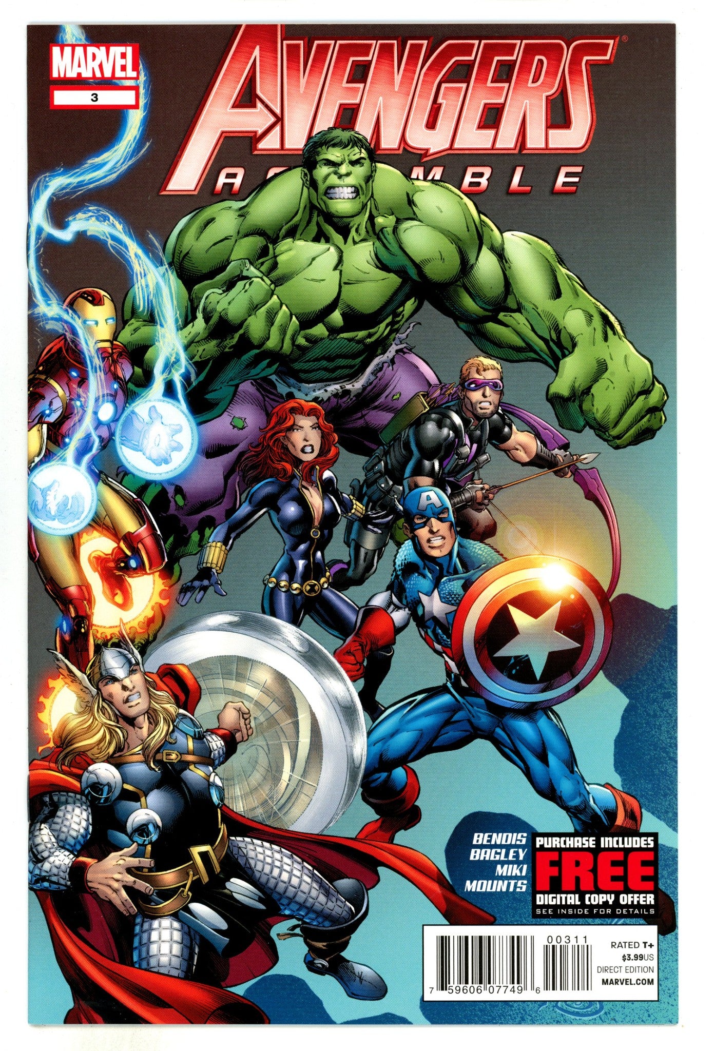 Avengers Assemble Vol 2 3  High Grade  (2012)  