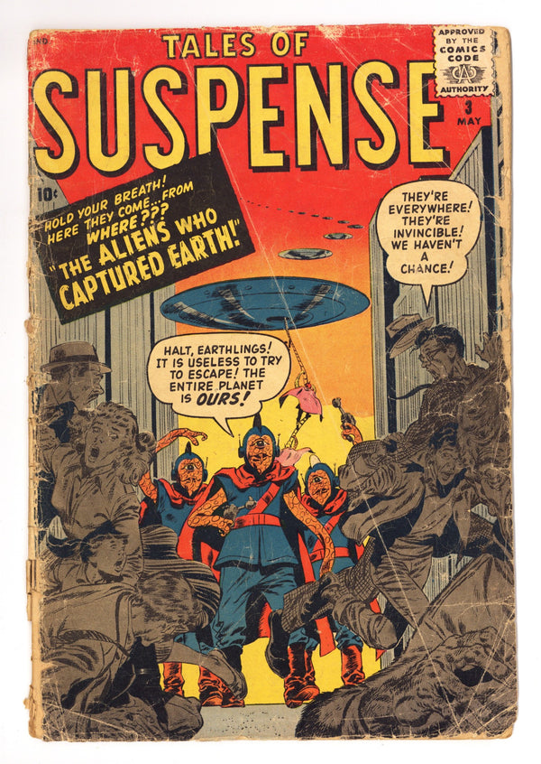 Tales of Suspense Vol 1 3 PR (0.5) 1/4 Back Cover Missing (1959)