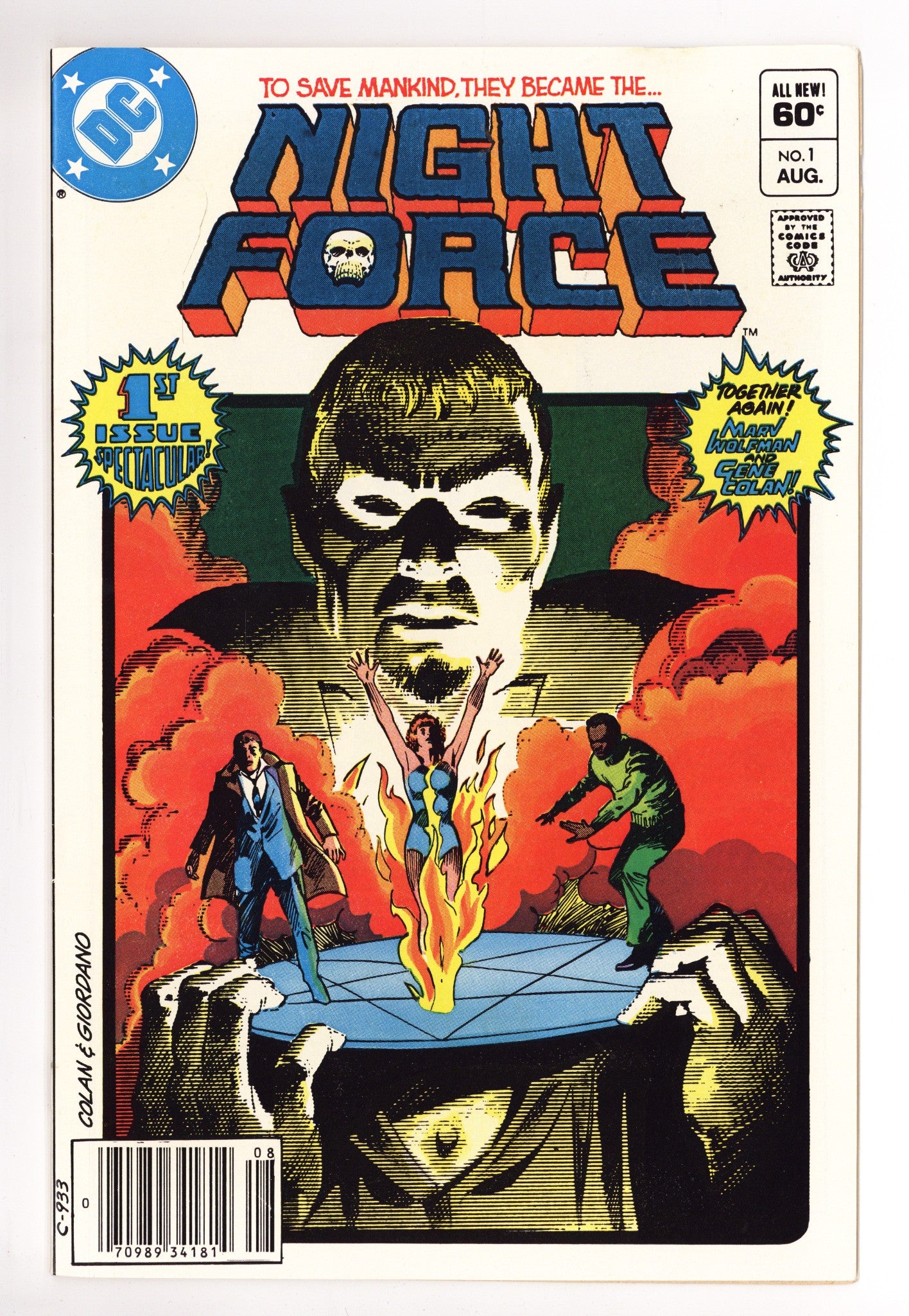 The Night Force Vol 1 1 High Grade (1982) Newsstand 