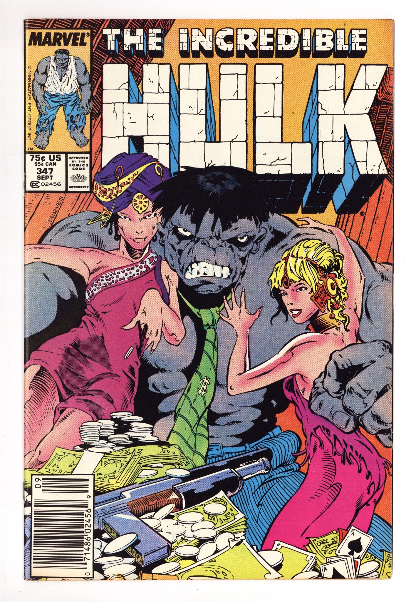 The Incredible Hulk Vol 1 347 VF (8.0) (1988) Newsstand 