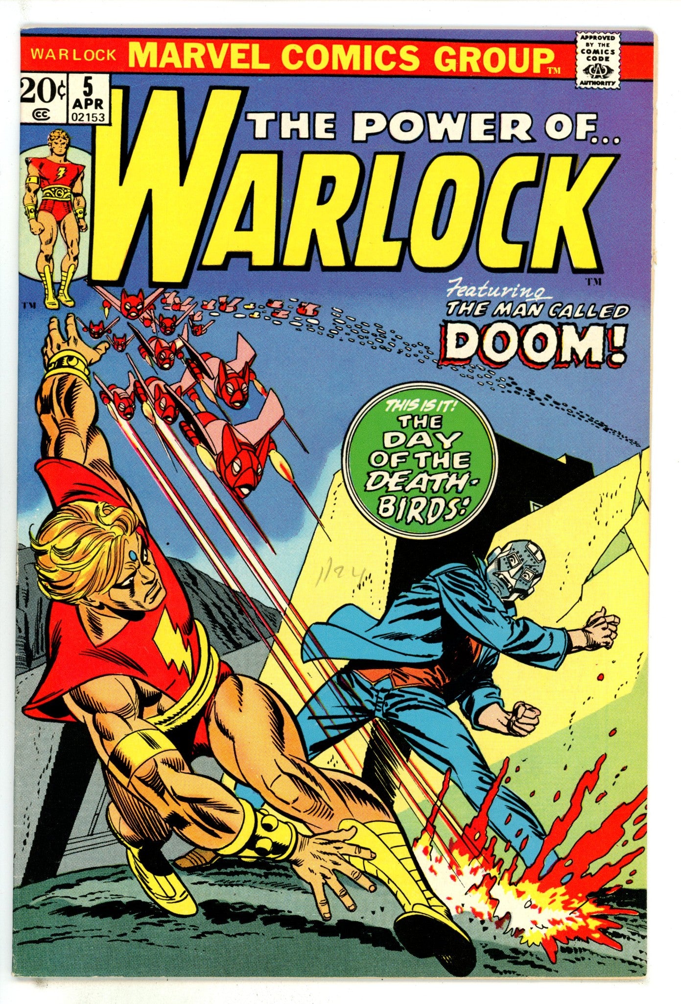 Warlock Vol 1 5 VF+ (8.5) (1973) 