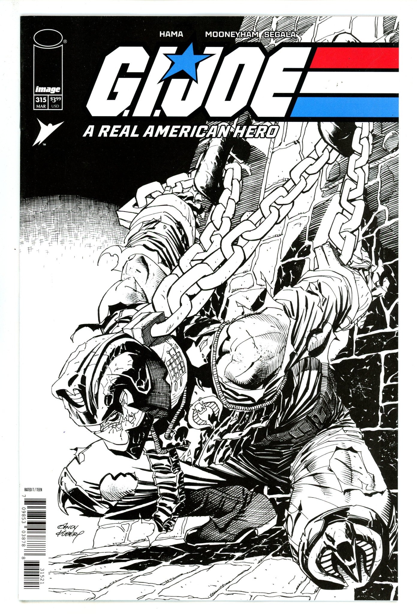 G.I. Joe A Real American Hero 315 Kubert B&W Variant (2025)