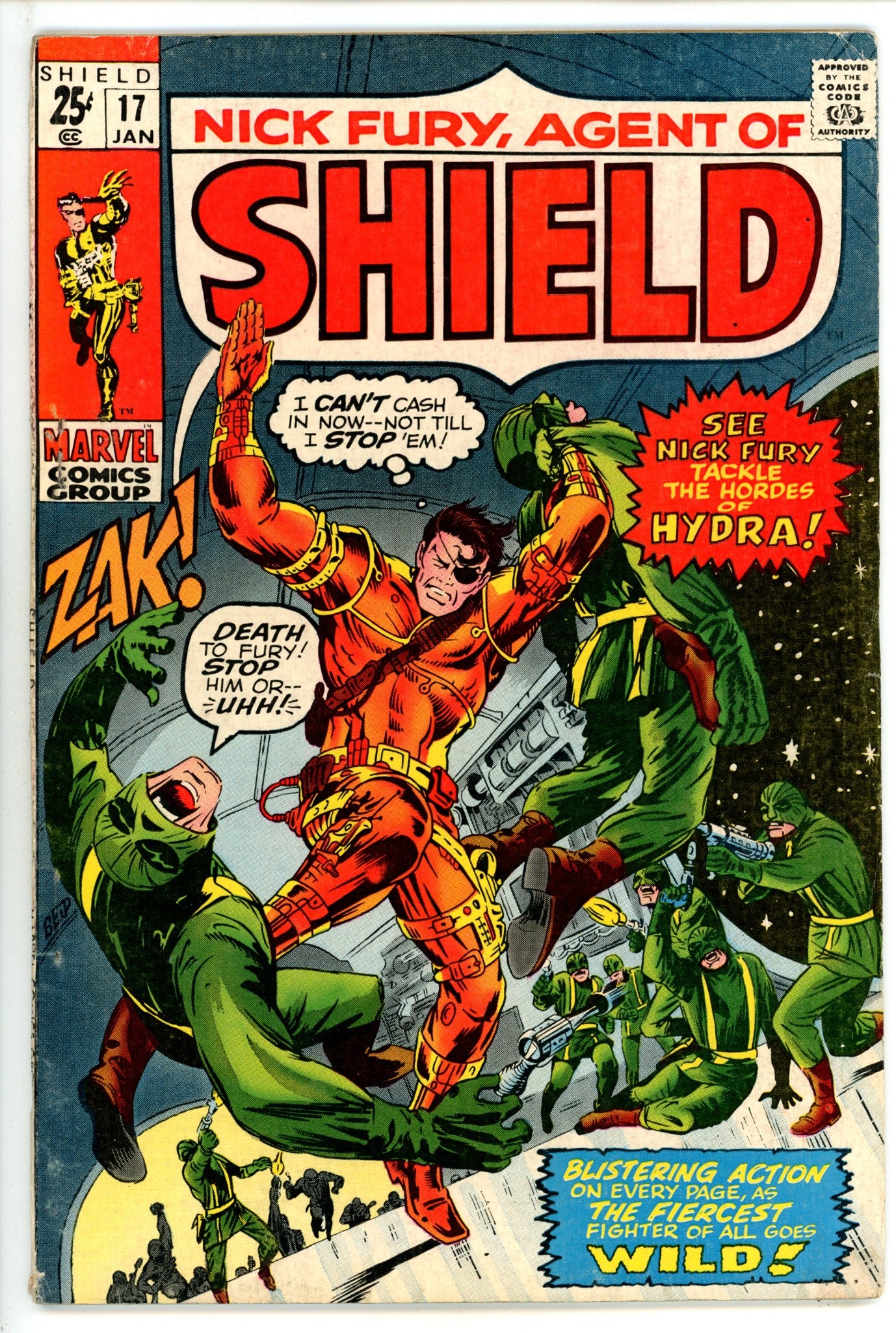 Nick Fury, Agent of SHIELD Vol 1 17 VG/FN (5.0) (1971) 