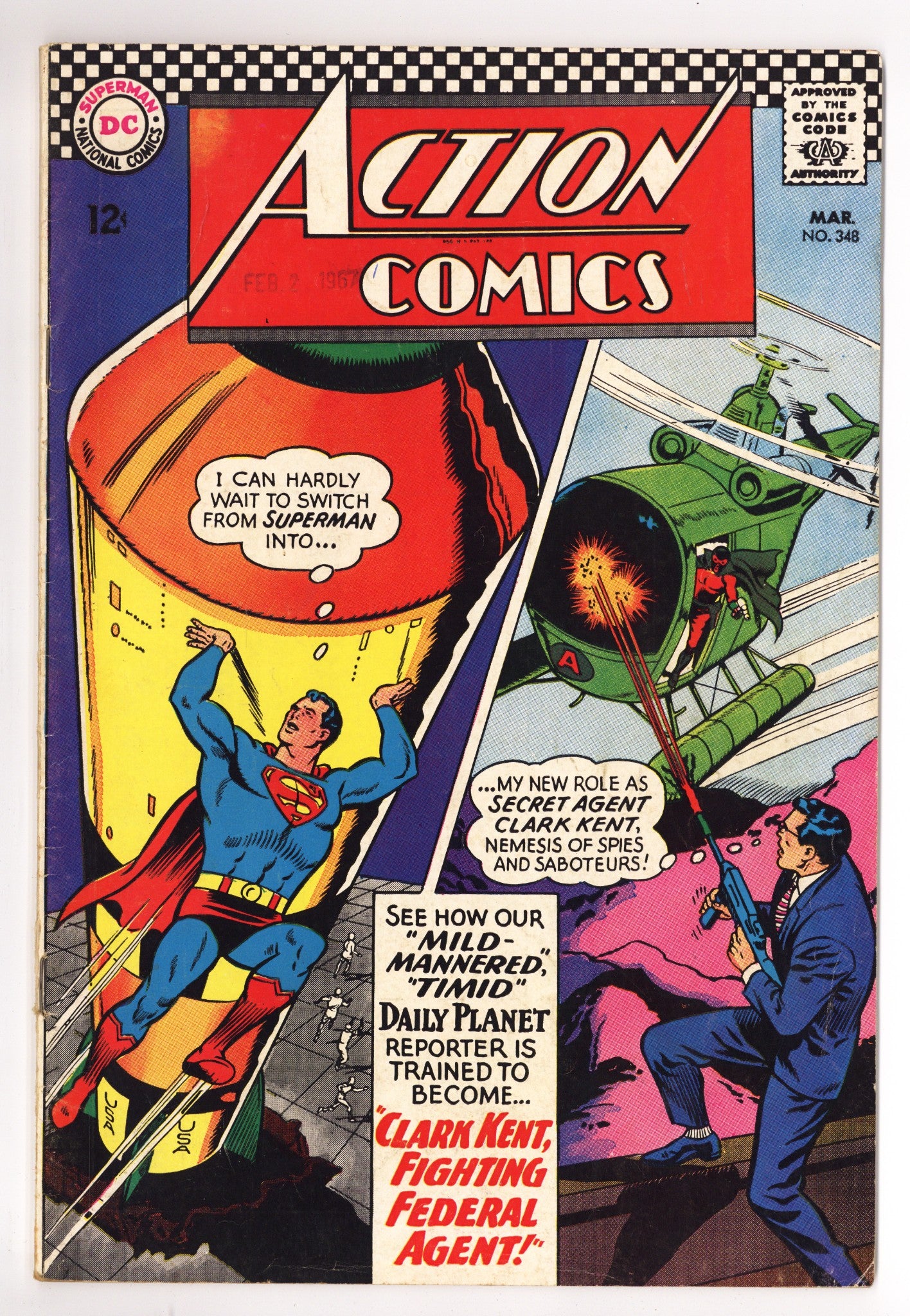 Action Comics Vol 1 348 VG+ (4.5) (1967) 