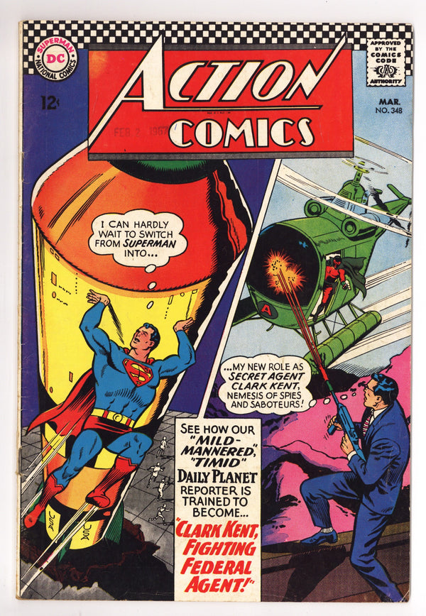 Action Comics Vol 1 348 VG+ (4.5) (1967)