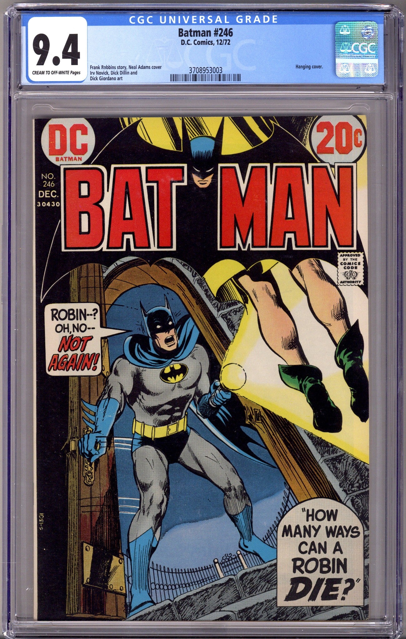 Batman Vol 1 246 CGC 9.4 (NM)   (1972)        