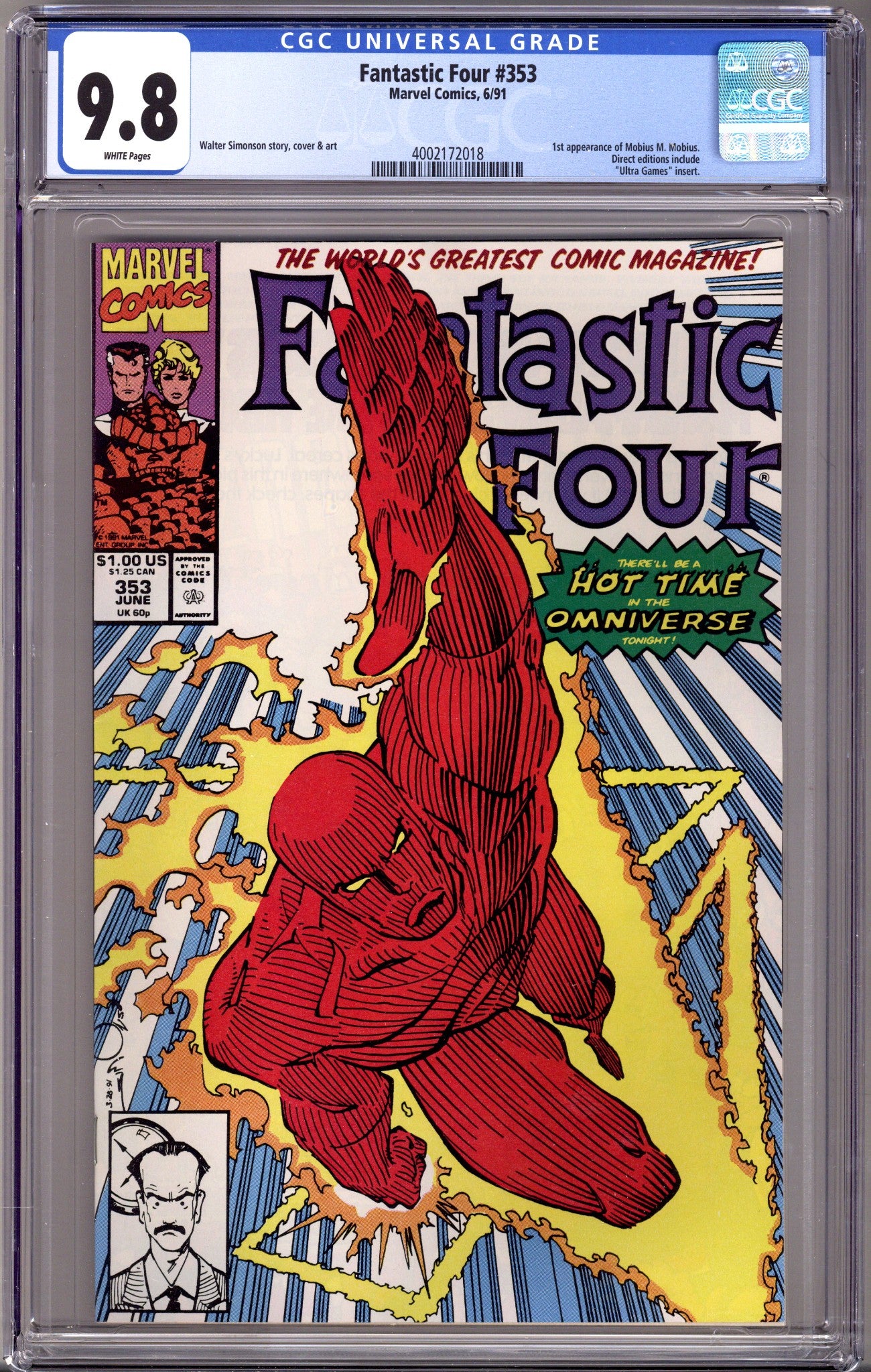 Fantastic Four Vol 1 353 CGC 9.8 (NM/M) (1991) 