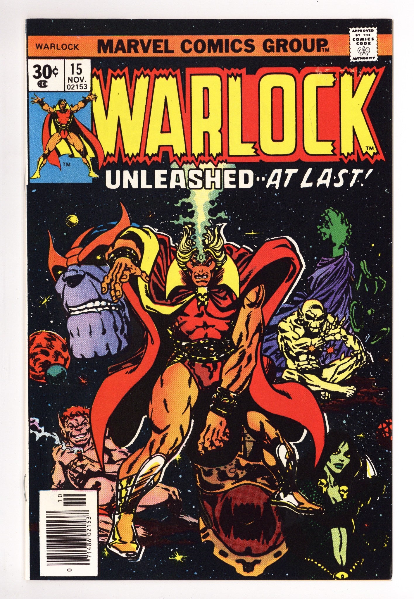 Warlock Vol 1 15 FN/VF (7.0) (1976) 
