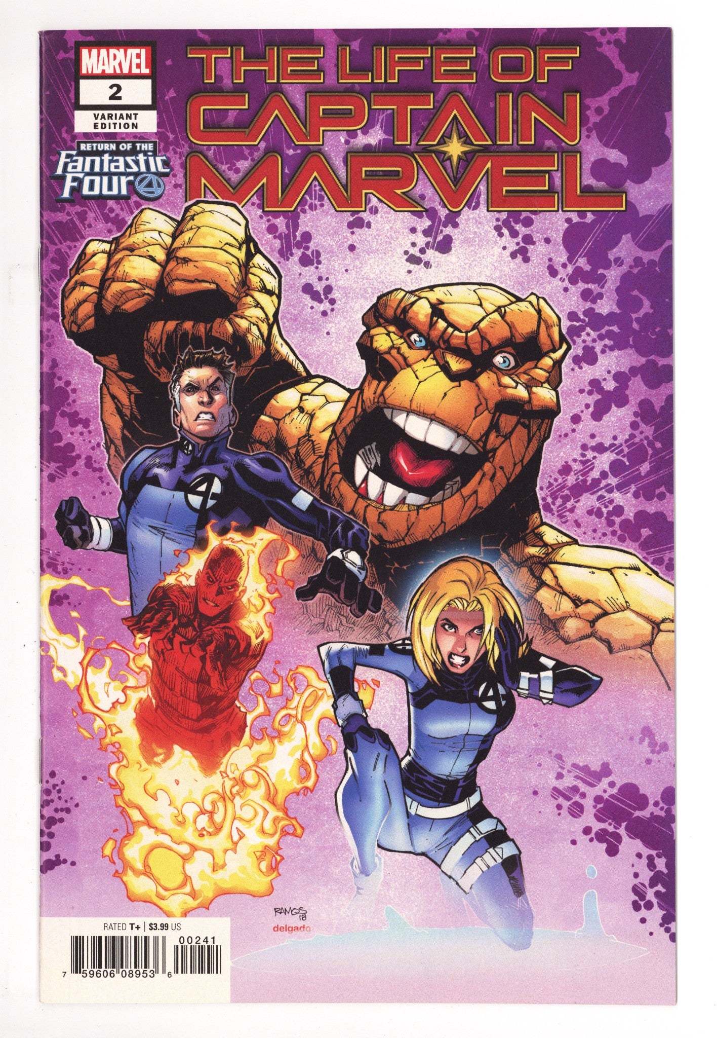 The Life of Captain Marvel Vol 2 2 High Grade (2018) Ramos Variant 