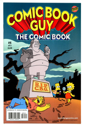 Bongo Comics Presents Comic Book Guy: The Comic Book 4 NM (9.4) (2010)
