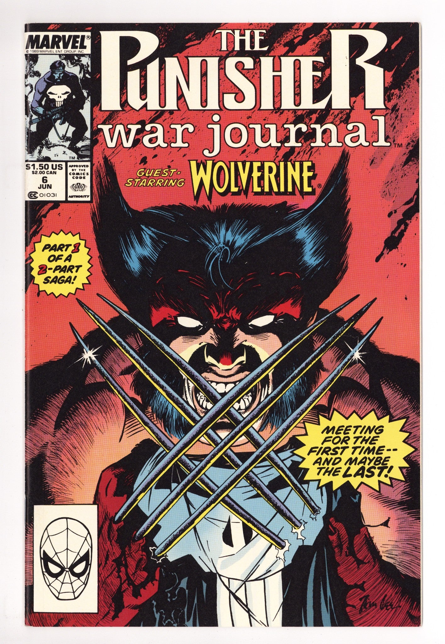 The Punisher War Journal Vol 1 6  VF/NM (9.0)   (1989)        
