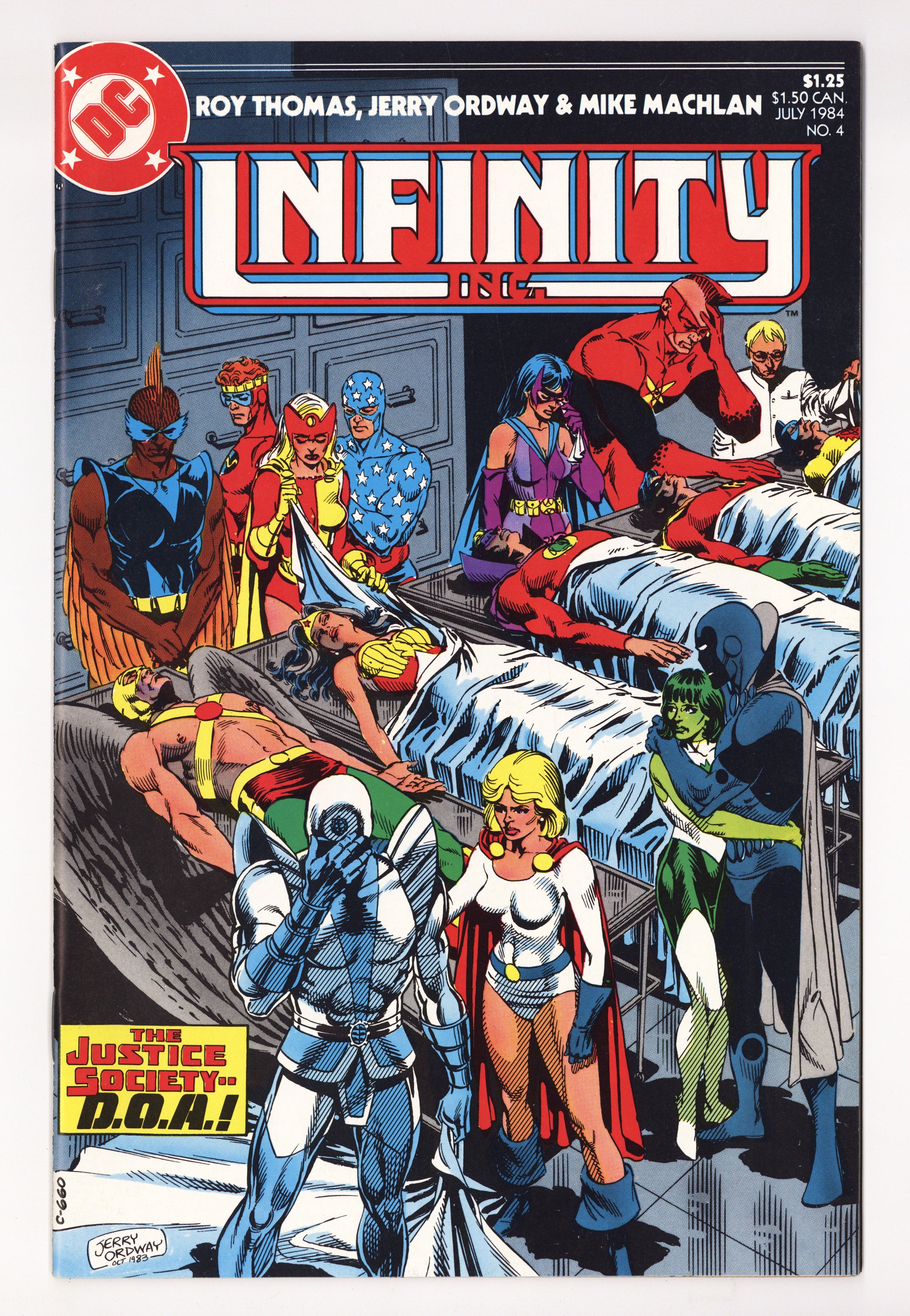 Infinity, Inc. Vol 1 4 High Grade (1984) 