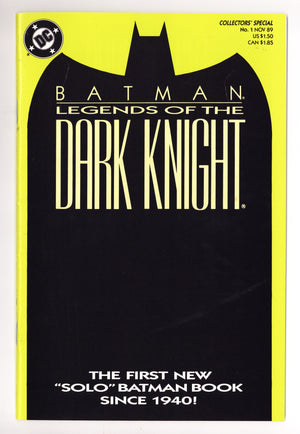 Legends of the Dark Knight 1 Mid Grade (1989) Yellow Variant