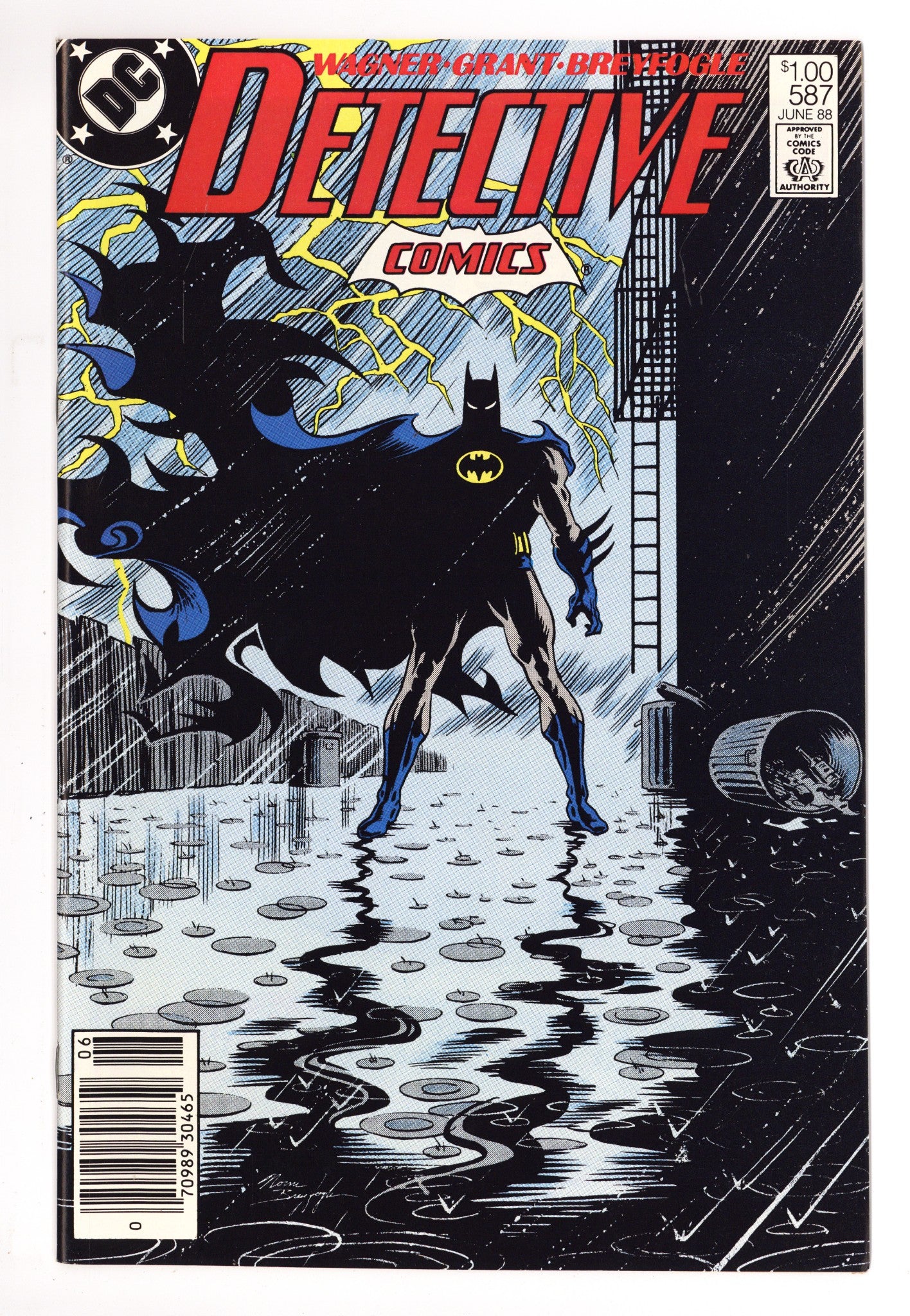 Detective Comics Vol 1 587 NM- (9.2) (1988) Canadian Price Variant 