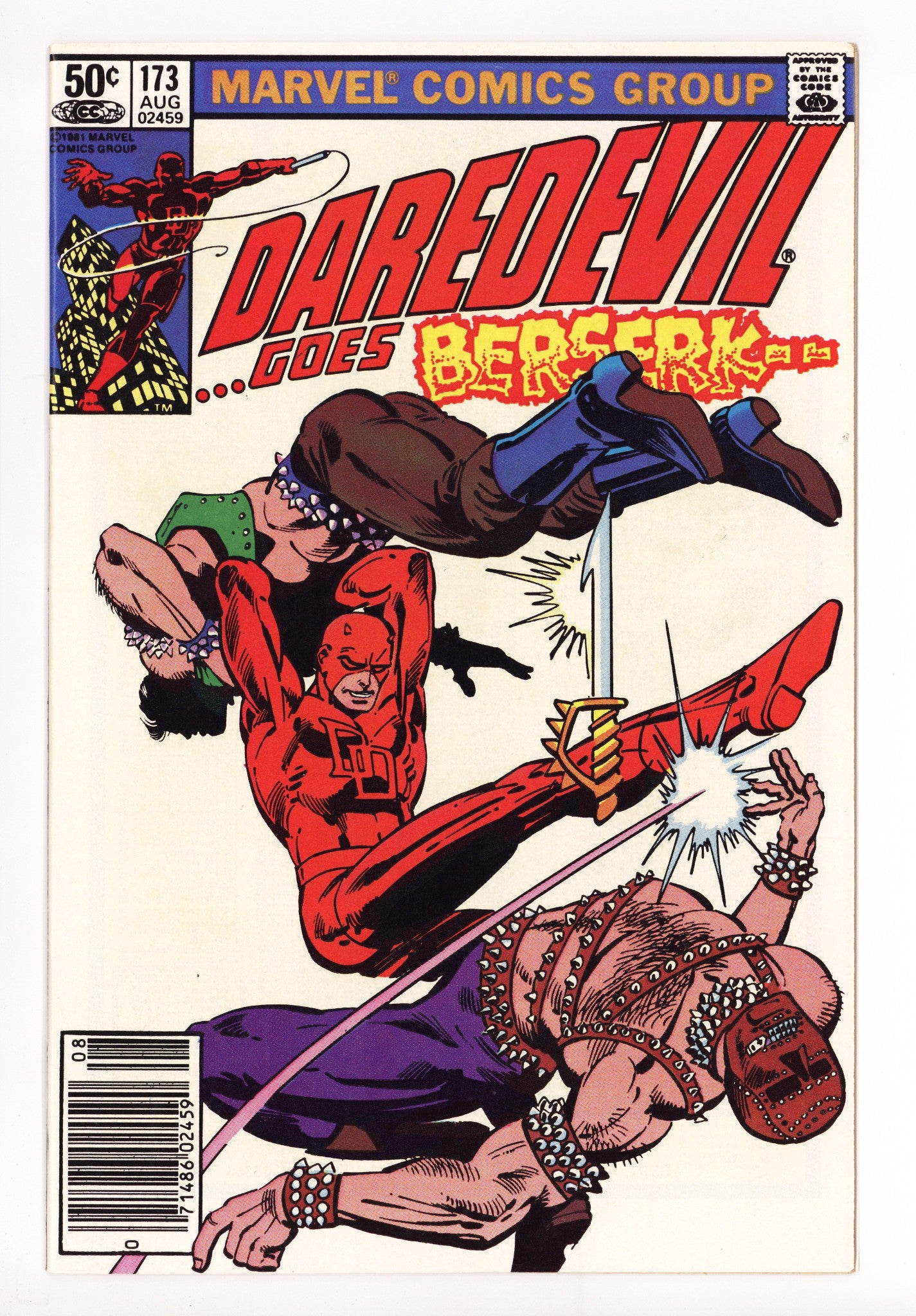 Daredevil Vol 1 173 VF- (7.5) (1981) Newsstand 