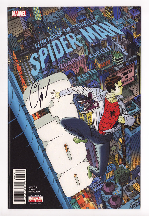 Peter Parker: The Spectacular Spider-Man 300 High Grade (2018) Signed x1 Cover Chip Zdarsky