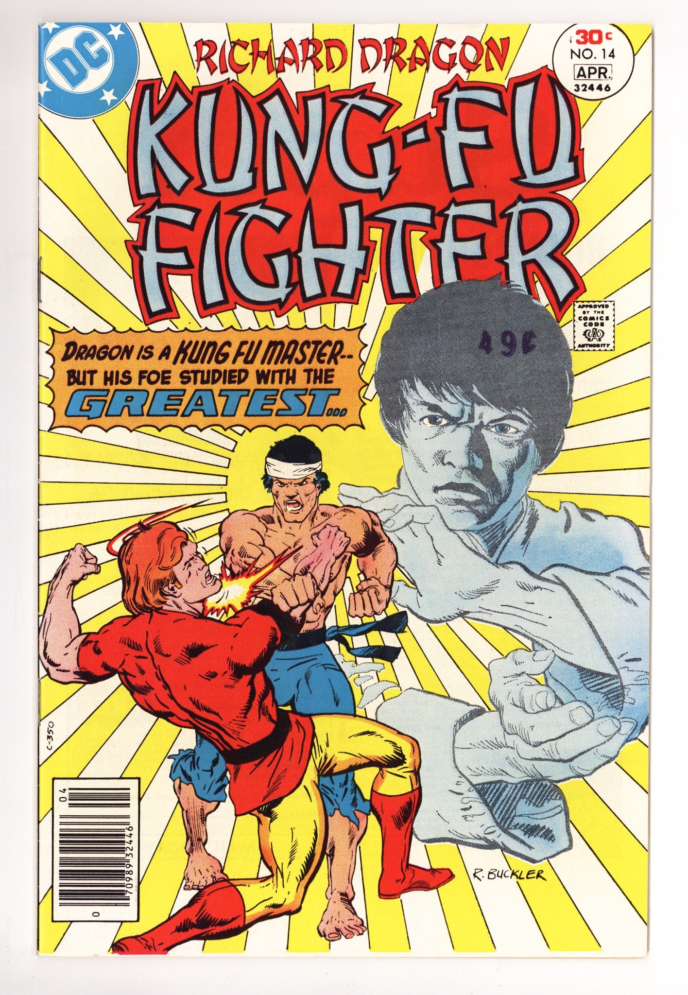 Richard Dragon, Kung-Fu Fighter 14 FN/VF (7.0) (1977) 
