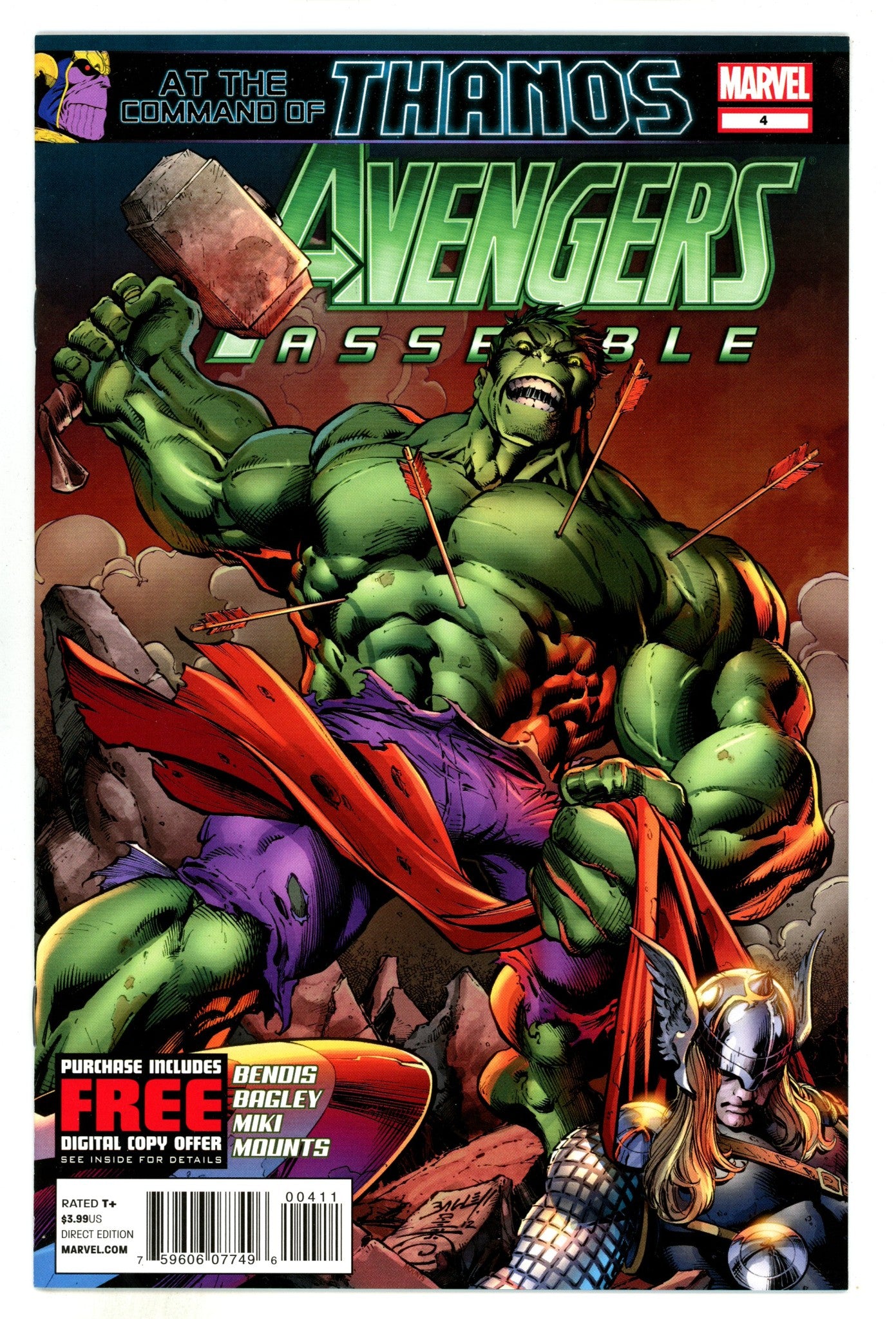 Avengers Assemble Vol 2 4  High Grade  (2012)  