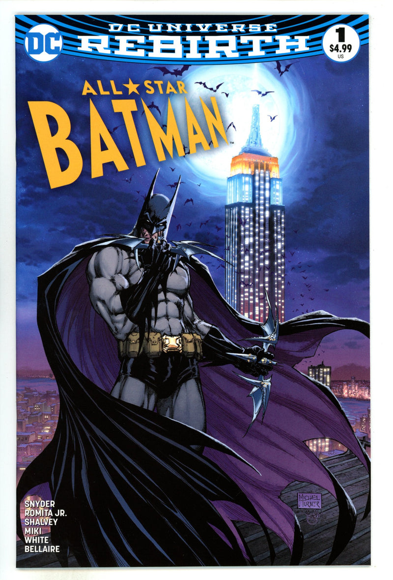 All Star Batman 1 NM- (9.2) (2016) Turner Exclusive Variant 