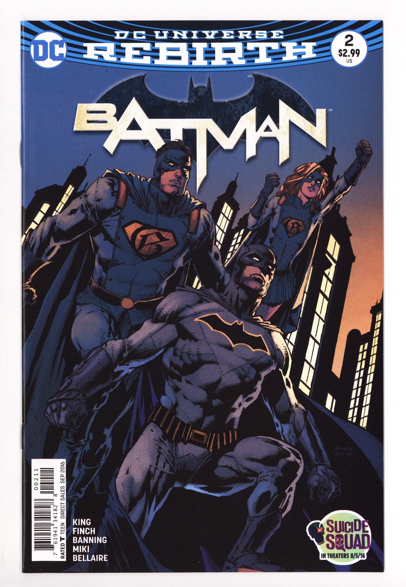 Batman Vol 3 2 High Grade (2016) 