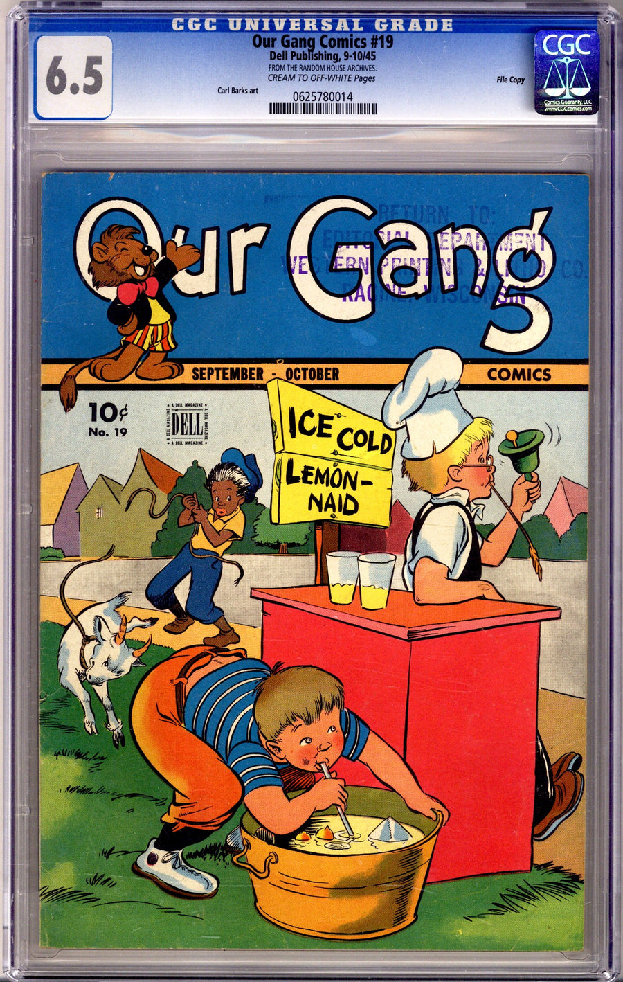 Our Gang Comics 19 CGC 6.5 File Copy (1945)