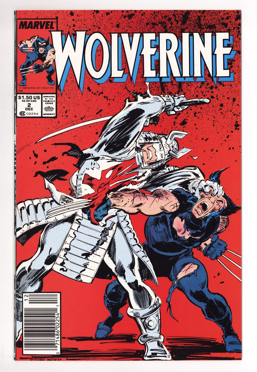 Wolverine Vol 2 2  NM- (9.2)   (1988)     Newsstand  