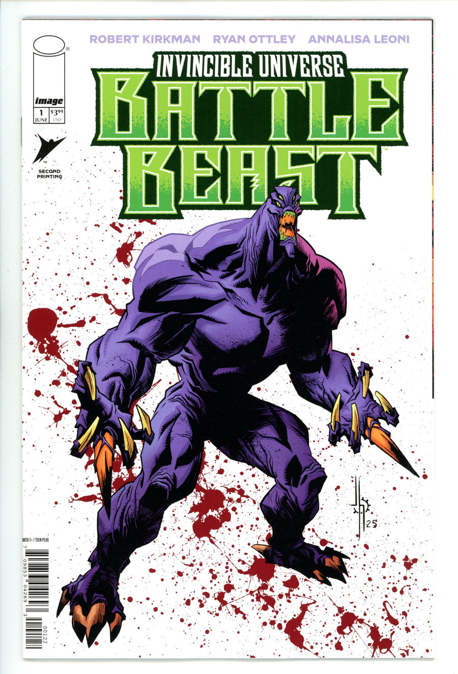Invincible Universe Battle Beast 1 Howard 2nd Print Variant (2025)
