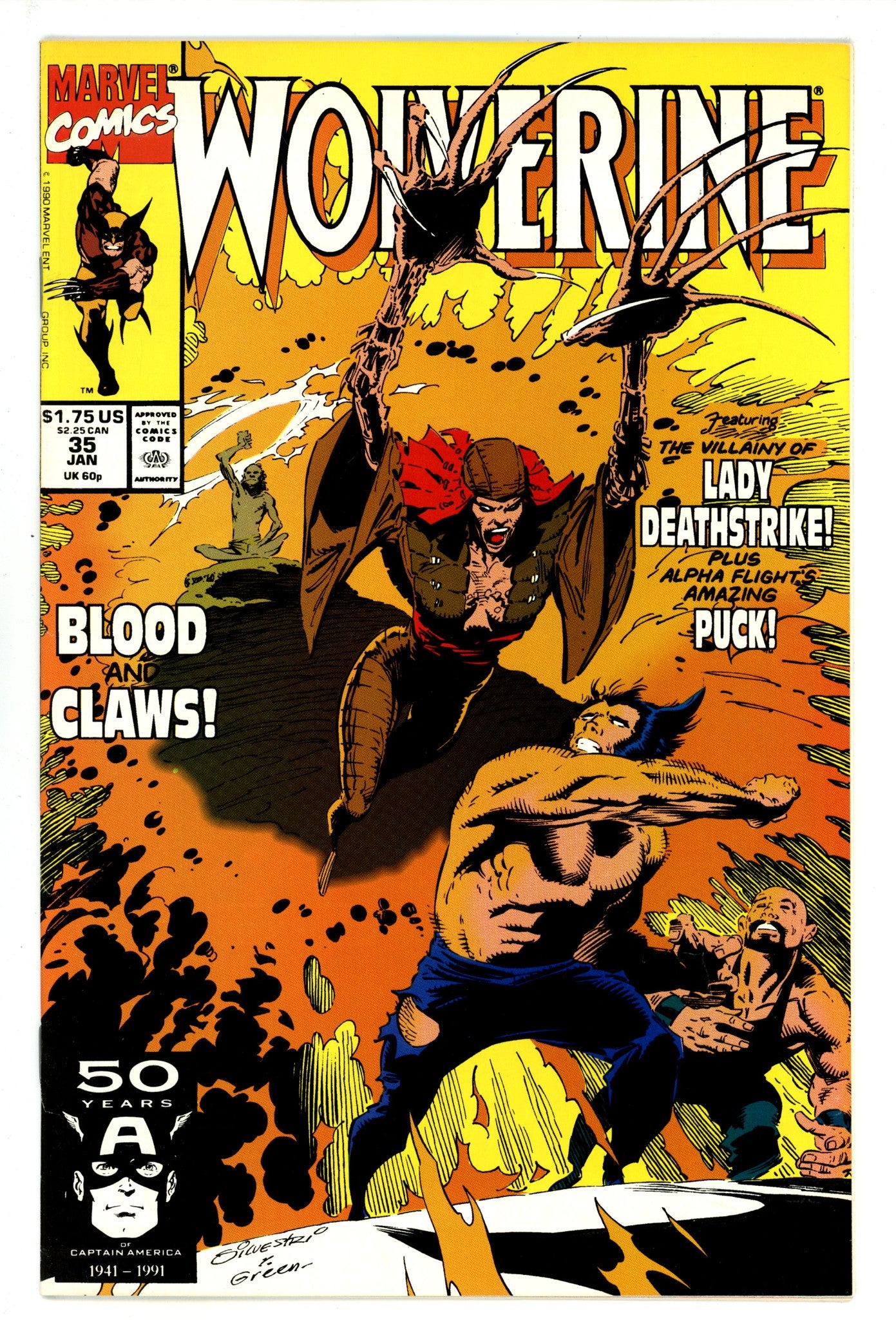 Wolverine Vol 2 35 High Grade (1991) 