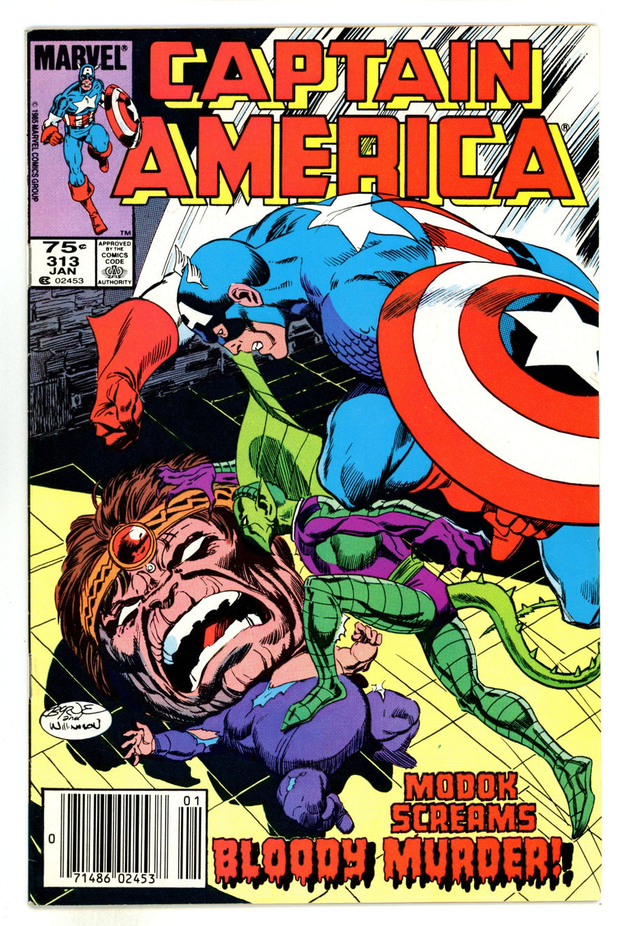 Captain America Vol 1 313  FN- (5.5)  (1986)  Canadian Price Variant  