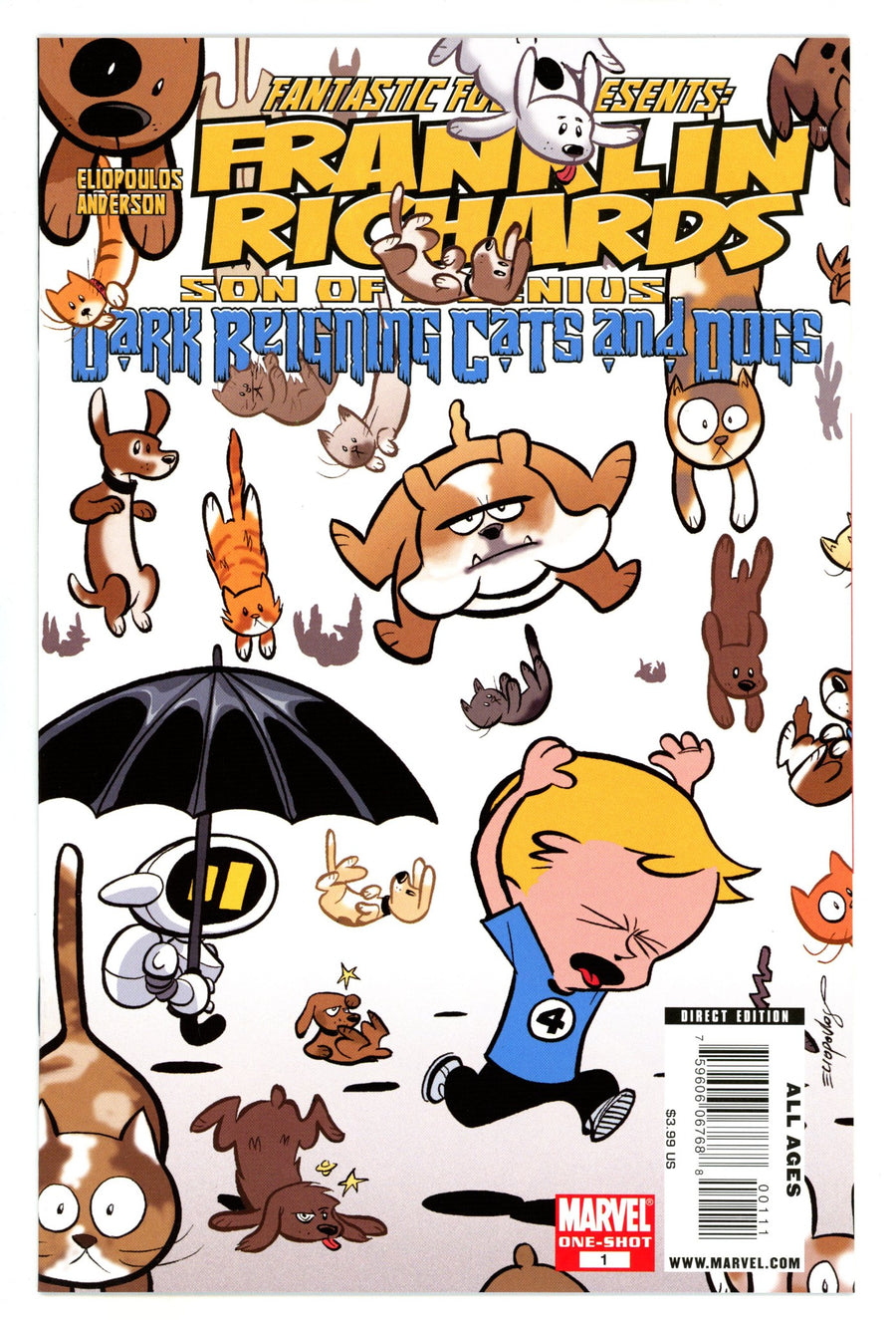 Franklin Richards: It's Dark Reigning Cats & Dogs 1 High Grade (2009) 