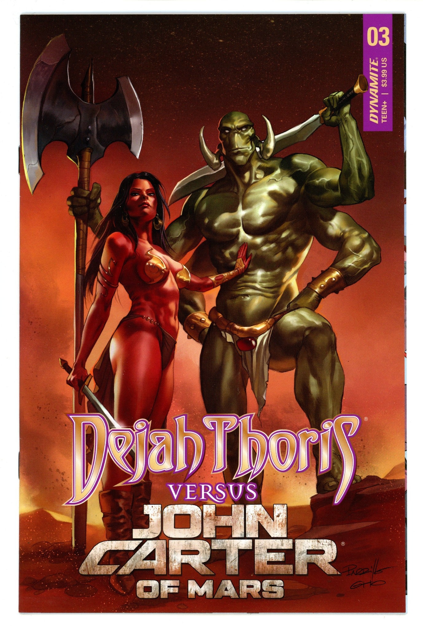 Dejah Thoris versus John Carter 3 High Grade (2021) 